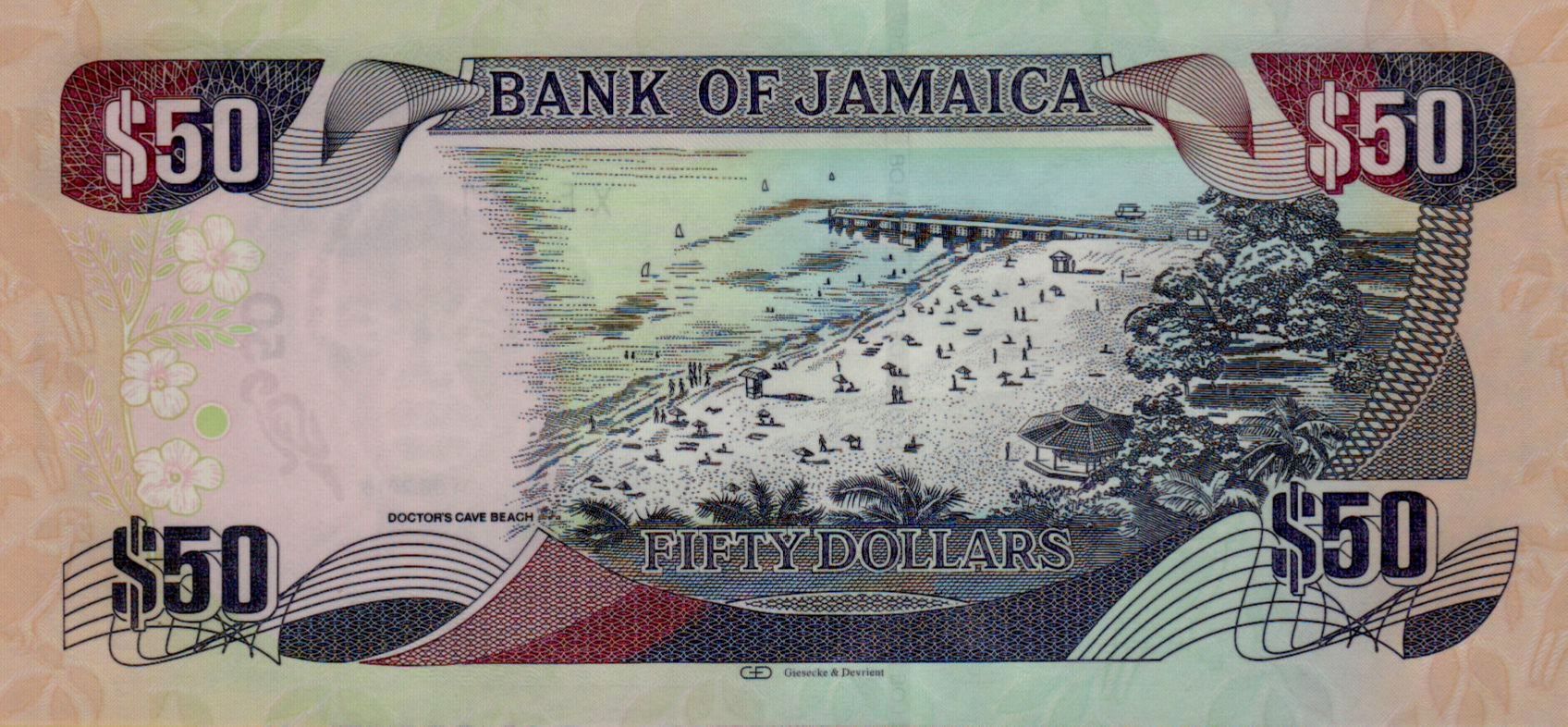 Jamaica 50 2019 UNC P-94/e
